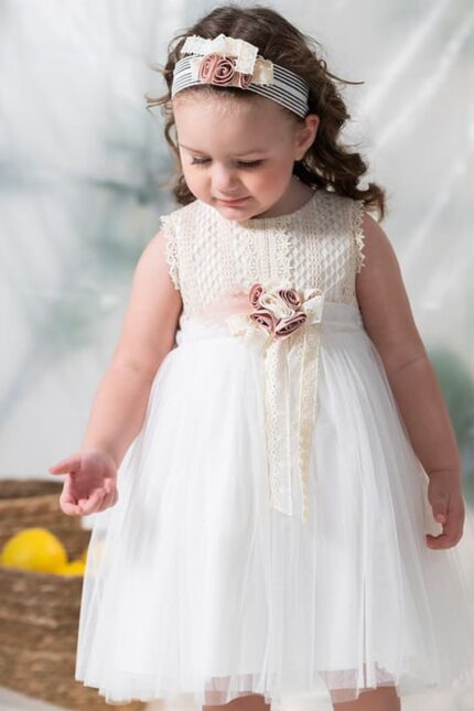 Φόρεμα βάπτισης για κορίτσι V6327